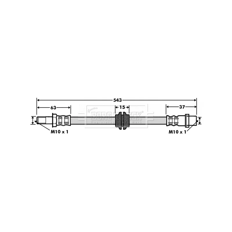 Flexible de frein BORG & BECK BBH7497