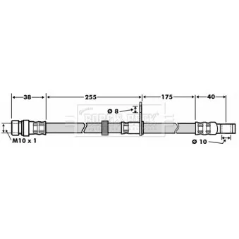 Flexible de frein BORG & BECK BBH7498