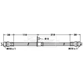 Flexible de frein BORG & BECK BBH7499