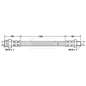 Flexible de frein BORG & BECK BBH7500