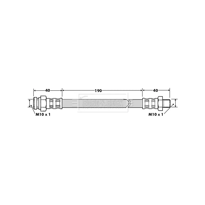 Flexible de frein BORG & BECK BBH7500