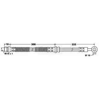 Flexible de frein BORG & BECK BBH7501