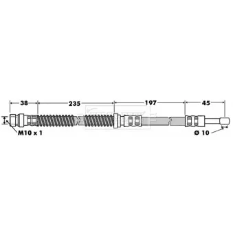 Flexible de frein BORG & BECK BBH7505