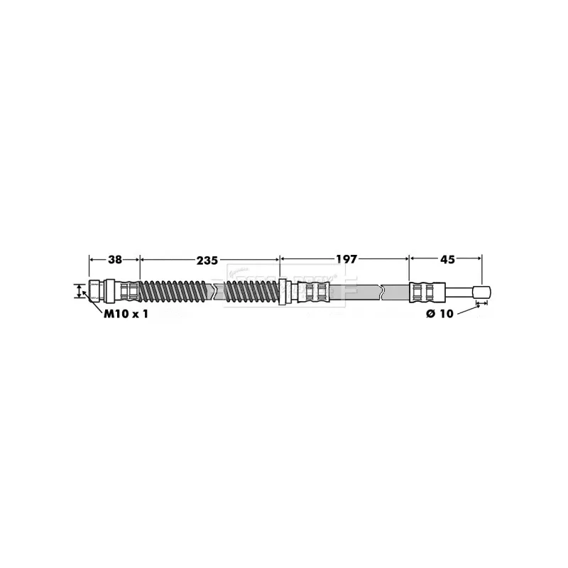 Flexible de frein BORG & BECK BBH7505