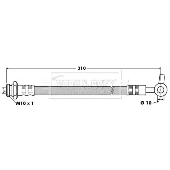 Flexible de frein BORG & BECK BBH7508