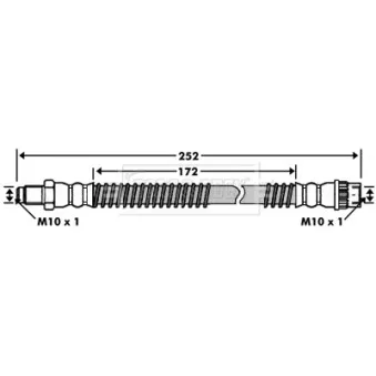 Flexible de frein BORG & BECK BBH7511
