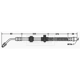 Flexible de frein BORG & BECK BBH7518