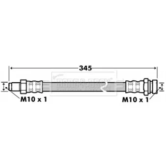 Flexible de frein BORG & BECK BBH7521