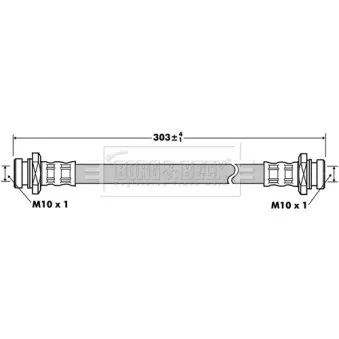 Flexible de frein BORG & BECK BBH7524