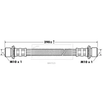 Flexible de frein BORG & BECK BBH7525