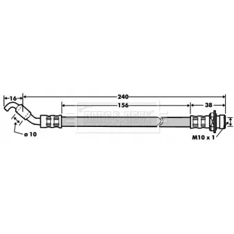 Flexible de frein BORG & BECK BBH7528