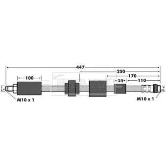 Flexible de frein BORG & BECK BBH7530