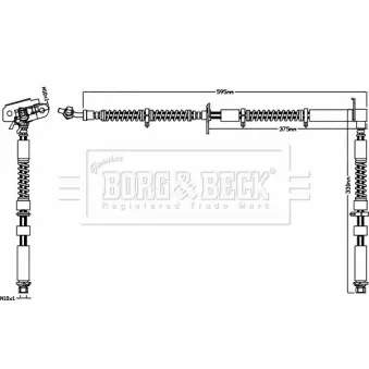 Flexible de frein BORG & BECK BBH7532