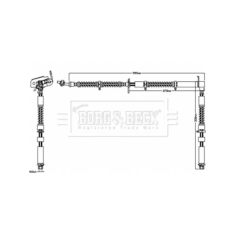 Flexible de frein BORG & BECK BBH7532