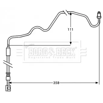 Flexible de frein BORG & BECK BBH7533