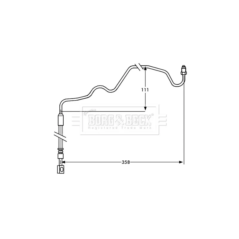Flexible de frein BORG & BECK BBH7533