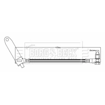Flexible de frein BORG & BECK BBH7536