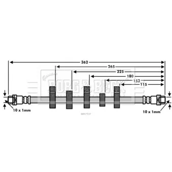 Flexible de frein BORG & BECK BBH7537