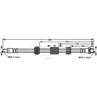 Flexible de frein BORG & BECK BBH7538