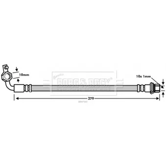 Flexible de frein BORG & BECK BBH7540