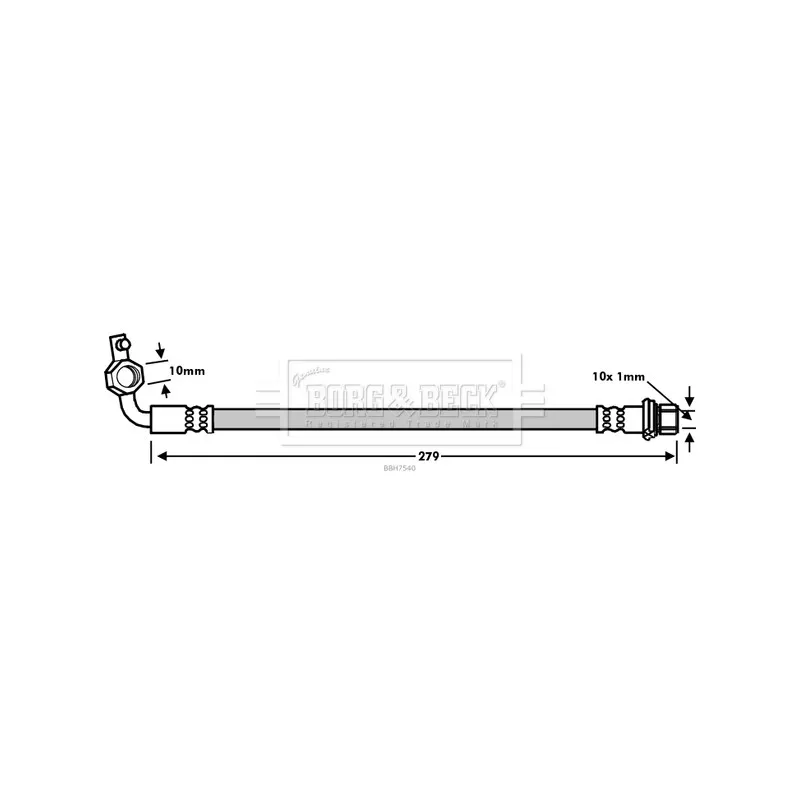 Flexible de frein BORG & BECK BBH7540