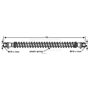 Flexible de frein BORG & BECK BBH7542