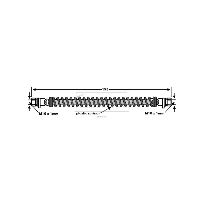 Flexible de frein BORG & BECK BBH7542