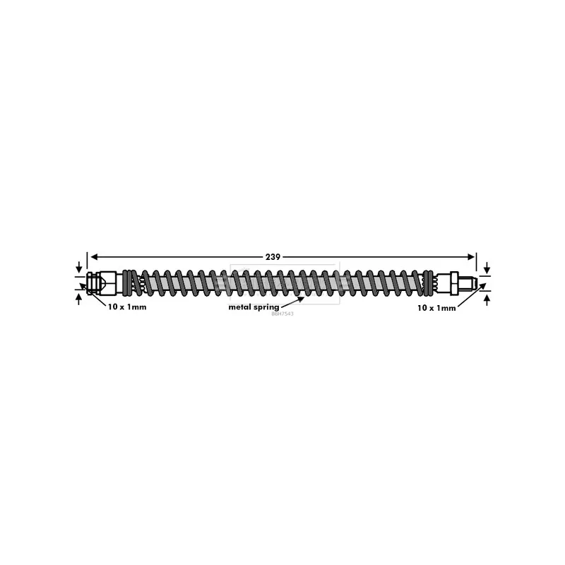 Flexible de frein BORG & BECK BBH7543