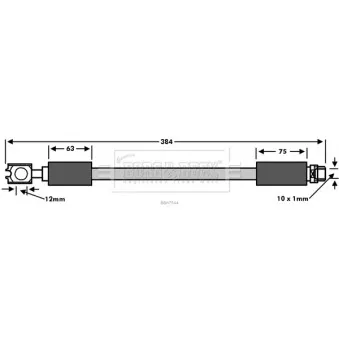 Flexible de frein BORG & BECK BBH7544