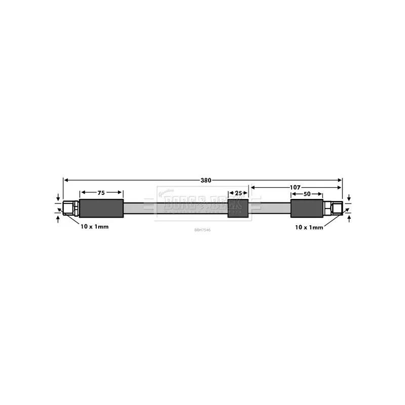 Flexible de frein BORG & BECK BBH7546
