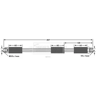 Flexible de frein BORG & BECK BBH7547