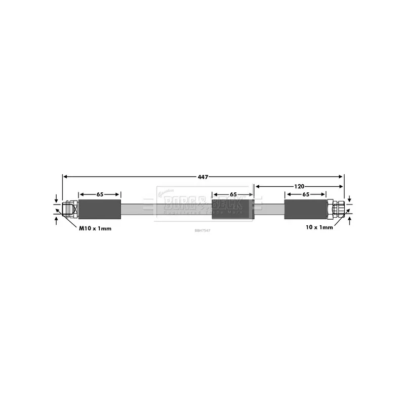 Flexible de frein BORG & BECK BBH7547