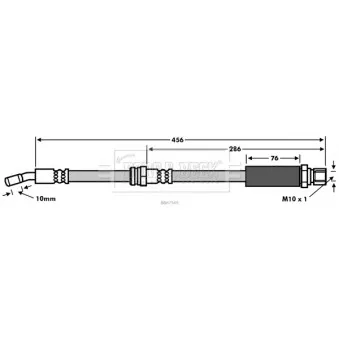 Flexible de frein BORG & BECK BBH7549