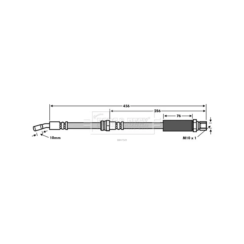 Flexible de frein BORG & BECK BBH7549