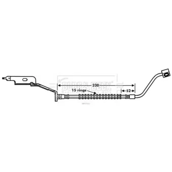 Flexible de frein BORG & BECK BBH7550