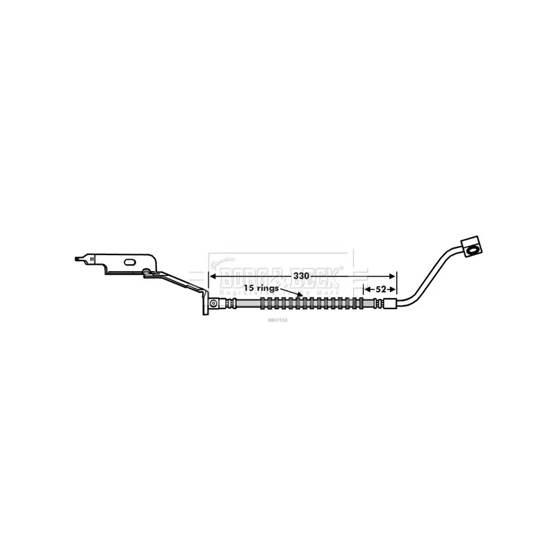 Flexible de frein BORG & BECK BBH7550