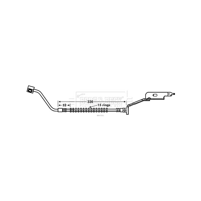 Flexible de frein BORG & BECK BBH7551