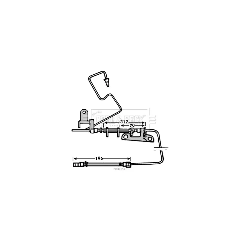 Flexible de frein BORG & BECK BBH7552