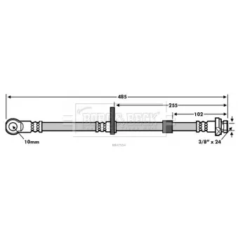 Flexible de frein BORG & BECK BBH7554