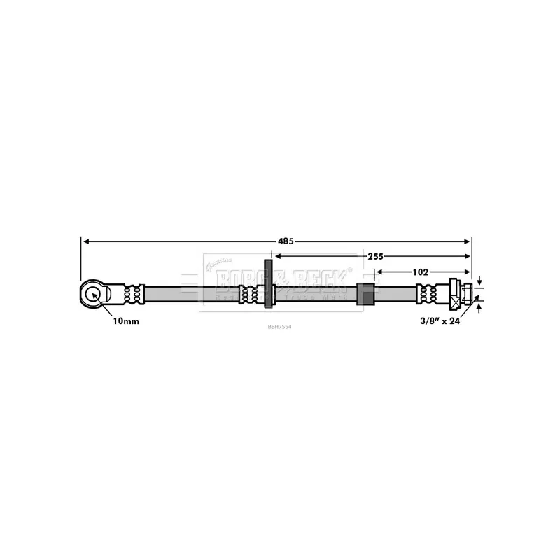 Flexible de frein BORG & BECK BBH7554