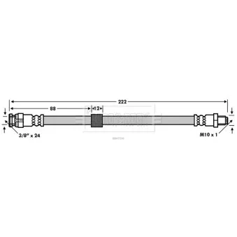 Flexible de frein BORG & BECK BBH7556
