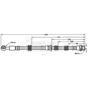 Flexible de frein BORG & BECK BBH7557