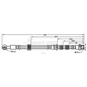 Flexible de frein BORG & BECK BBH7558