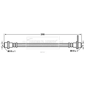 Flexible de frein BORG & BECK BBH7560