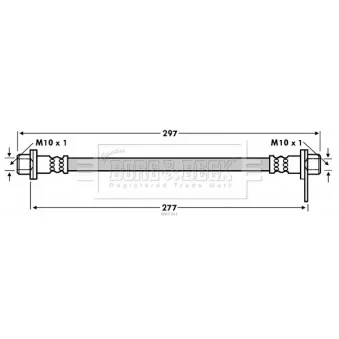 Flexible de frein BORG & BECK BBH7561