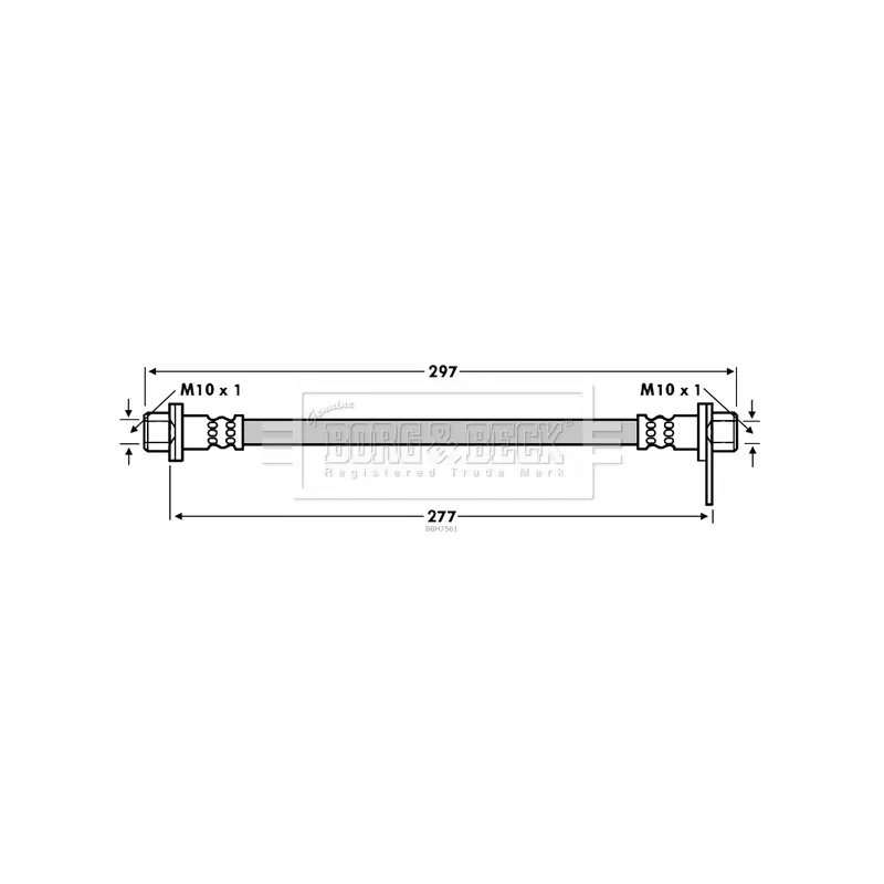 Flexible de frein BORG & BECK BBH7561