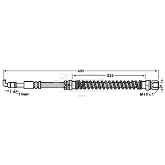Flexible de frein BORG & BECK BBH7563