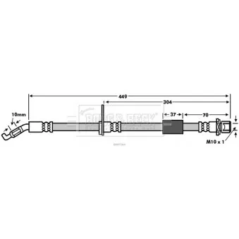 Flexible de frein BORG & BECK BBH7564