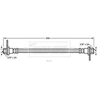 Flexible de frein BORG & BECK BBH7566