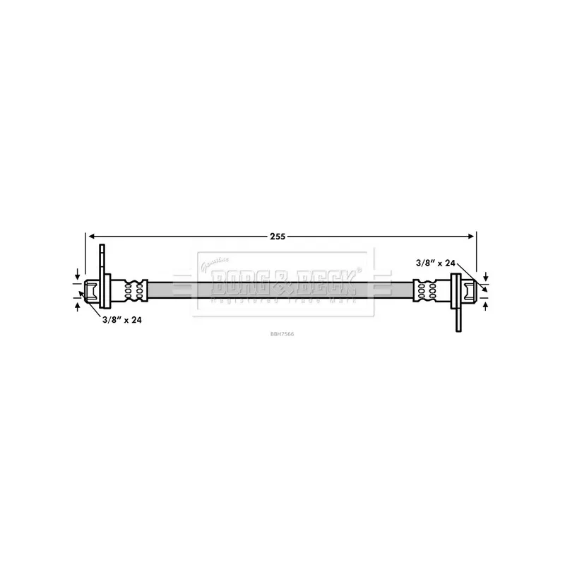 Flexible de frein BORG & BECK BBH7566